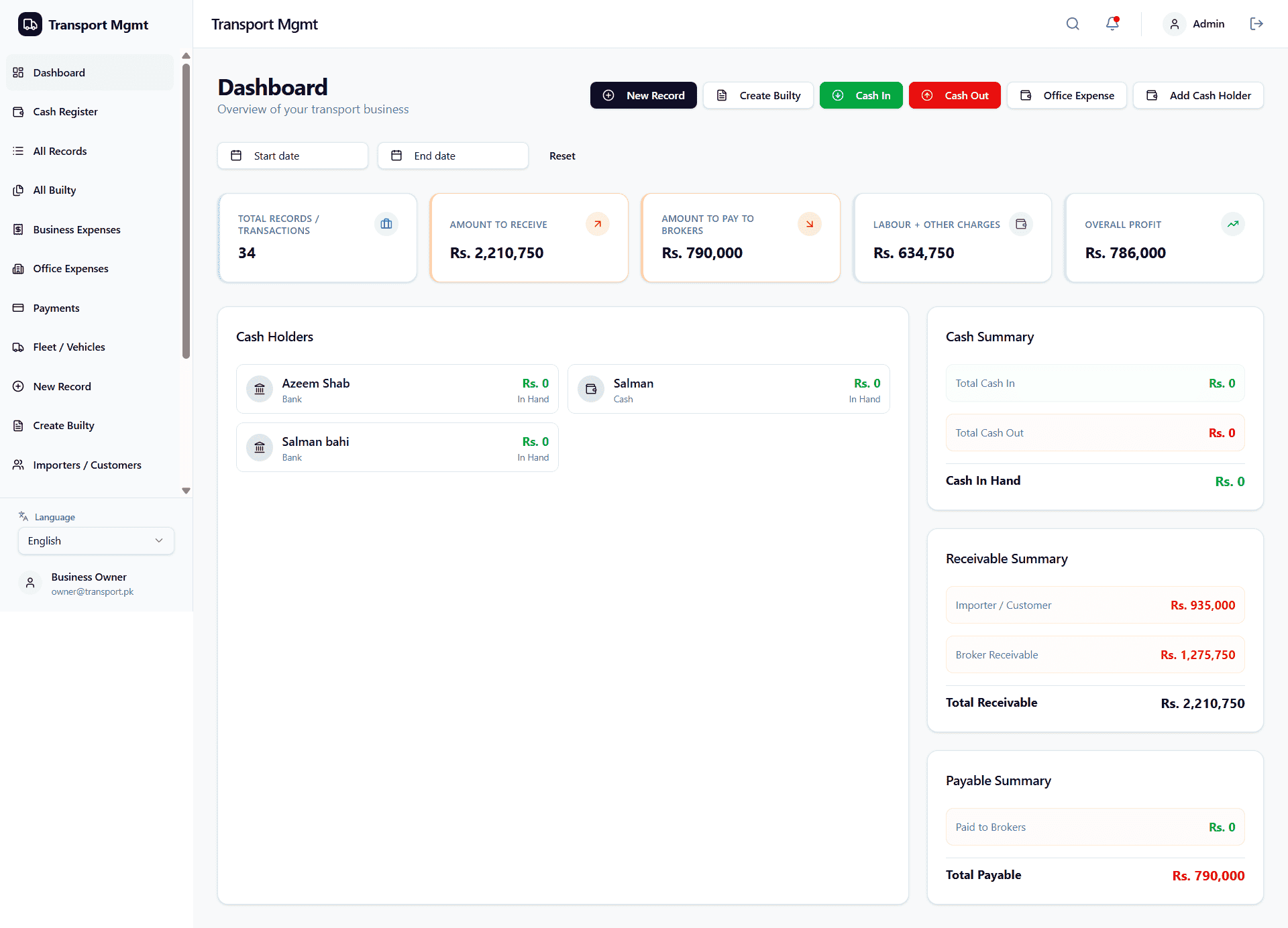 Logistics &Goods Forwarding Management System - CUSTOM SOFTWARE project by Problex Solutions